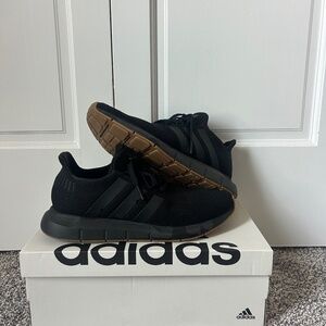Size 8.5- Adidas Swift Run 1.0 Black Gum
